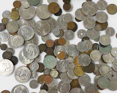 International Coin & Token Lot: U.S., France, Canada, Mexico, Shilling
