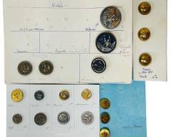 Antique Assorted Miscellaneous Button Lot
