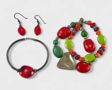 Fine Sterling Silver & Silver Coral, Turquoise Bracelets & Pierced Earrings
