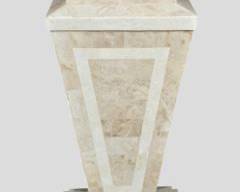 36.5" H Marquis Collection of Beverly Hills Tall Decorative Inlaid Display Pedestal
