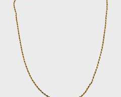 Fine Italian Gilt Sterling Silver Chain Necklace 18
