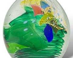 Fantastic Signed Mark Monson Art Glass Paperweight
