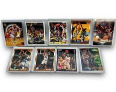Vintage Collection of Encased 1990s Topps Basketball Trading Cards view our upcoming sports auction www.ararityauctions.com
