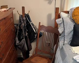 Side chair; handbags