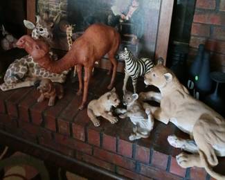 Variety of Animal Figures except for the camel is sold.