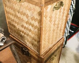 Woven Basket Type Trunks/or use as Tables