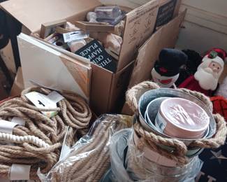 New Craft Rope, Craft Supplies, Lots and Lots of Miscellaneous Finds