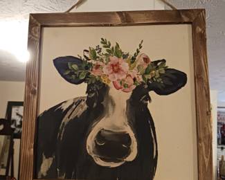 Cute Cow Farmhouse Picture