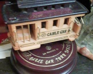 Cable Car Turn Table Music Box