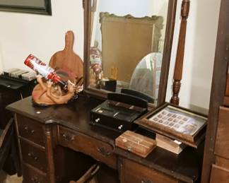 Antique Dresser/Vanity with Mirror