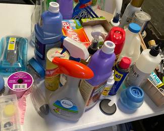 Misc cleaning products and yard chemicals 