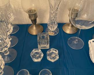 Pewter candle sticks