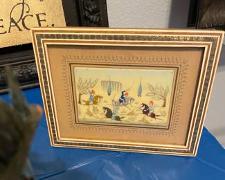 Painting on bone from Iran 