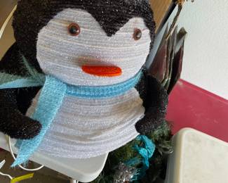 Penguin yard light up figure 