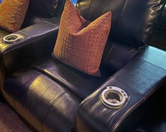 2 sets of 3.  6 theater seats total 