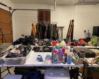 Garage full of merchandise 