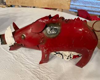 Arkansas Razorback towel holder