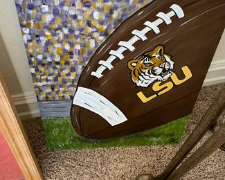 LSU football painting