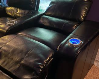 Fully reclining theater seats 