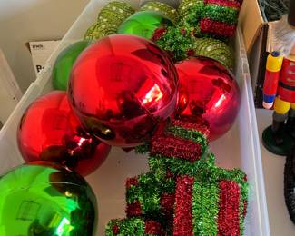 Large Christmas ornaments 