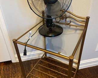 Metal and Glass side table