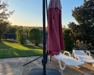 Large pool umbrella with Base