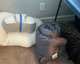 Sleeping bag and maternity pillows 