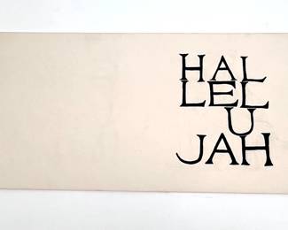 Lot # 85	$400.00	BEN SHAHN (LITHUANIAN-UNITED STATES 1898-1969) HALLELUJAH LITHOGRAPHIC SET, 1970-71.