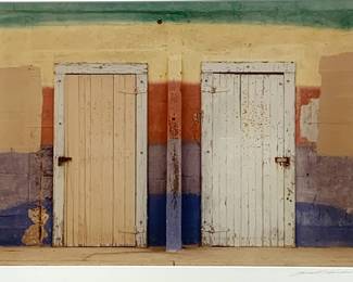 Lot # 37	$50.00	LAWRENCE W. OLIVERSON (UNITED STATES, 20TH CENTURY) PHOTOGRAPH '2 DOORS', SIGNED BY ARTIST	Sight: width 19 in., height 13.5 in., frame: width 30 in., height 24 in. Color photo under glass, signed by artist. 	Bid at Woodardlipe.com or call 314-899-0098 for more information.