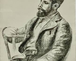 Lot # 89	$750.00	PIERRE-AUGUSTE RENOIR (FRENCH 1841-1919) PRINT, LOUIS VALTAT," PARIS, 1904-1919.	Sight: height 12.75 in., width 9.75 in., frame: height 29.75 in., width 26.75 in.,  Renoir, Pierre-Auguste (French, 1841-1919). LOUIS VALTAT. Lithograph, c. 1904. Edition of 1000 published by Vollard in "L'Album des Douze Lithographies Originales de Pierre-Auguste Renoir" in 1919. Gold Filigree Frame  Signature: This work is signed by Pierre-Auguste Renoir (Limoges, 1841 - Cagnes-sur-Mer, 1919) in the stone in the lower right. In excellent condition.	Bid at Woodardlipe.com or call 314-899-0098 for more information.