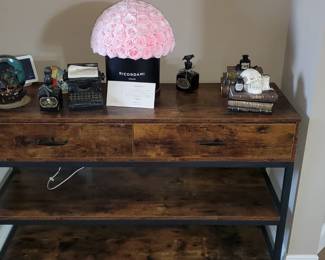 Two-drawer modern cabinet book-shelf