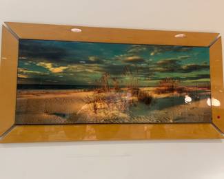 Large Beach Scene Photograph