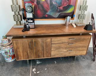 Vintage 1950's Teak Credenza