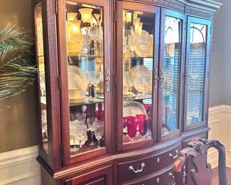 China cabinet beveled 
70” long 
86” tall 
13 1/2 deep
$329 