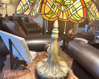 Stain glass lamp 29 inches tall $279.00