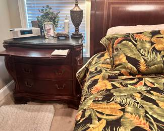 2 marble top end tables some chipping 
34” tall 
37” Wide 
21” Deep 
$299 each 