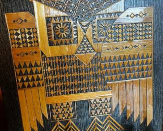 Ukraine wood owl plaque