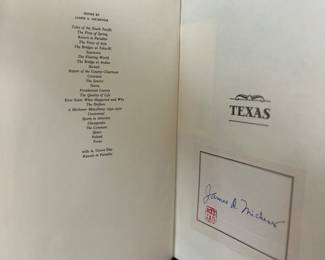 Texas signed book