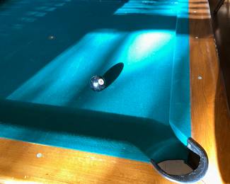 Hand made pool table