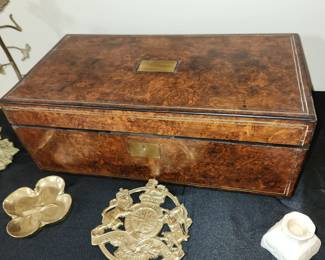 Antique travel writing desk