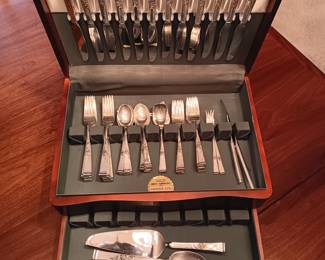Sterling Silver Flatware 
Reed & Barton, Classic Rose 
12 piece set