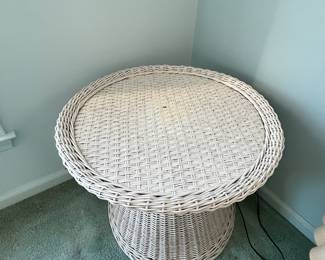 Ficks Reed wicker drum tables- pr. 