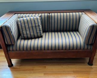 Really Beautiful Stickley Prairie Love Seat in Cherry. 29"h x  67" w x 37"d