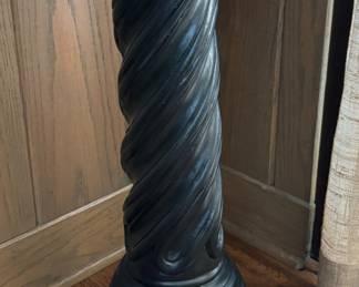 Wooden Twist Pedestal.   27"h x 13"diameter