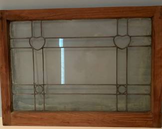 Leaded Glass Panel 25" x 34"