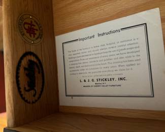 Stickley Label and Mark