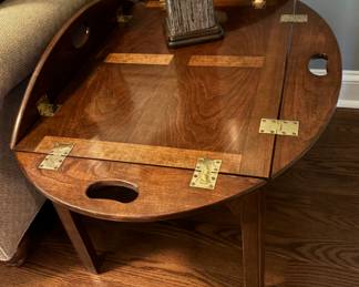 Stickley Cherry Butlers Table - removable tray -21"h x 28"w x 20"d