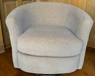 Modern Comfy Swivel Chair.  29"h x 33"w x 32"d