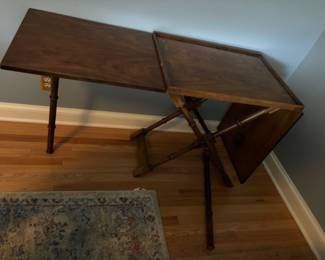 Bamboo Table with one side extended