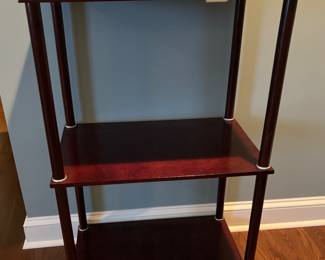 Cherry Etagere Open 3 Tier Shelf   43"h x 24"w x 16d